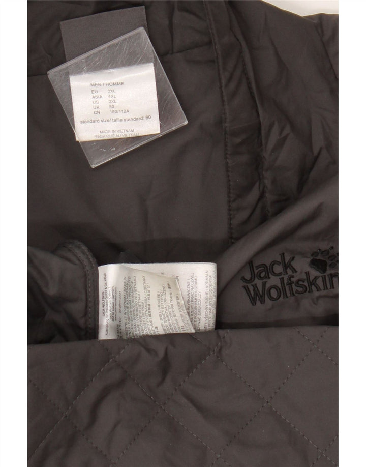 Męska pikowana kurtka Jack Wolfskin UK 50 3XL, szary poliester