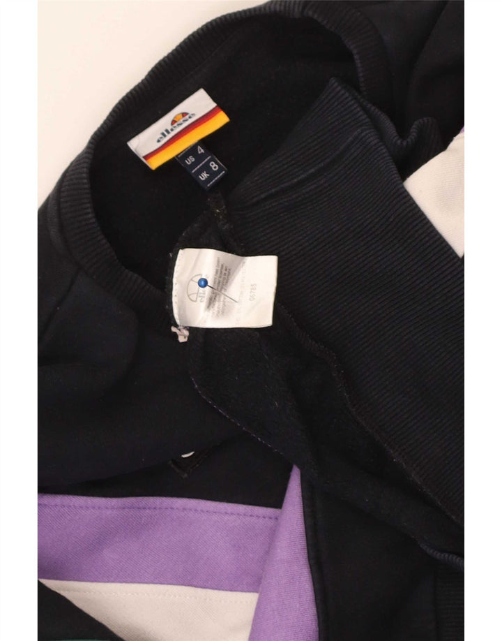 Damska bluza dresowa Ellesse, UK 8, mała, wielobarwna, z blokami kolorów