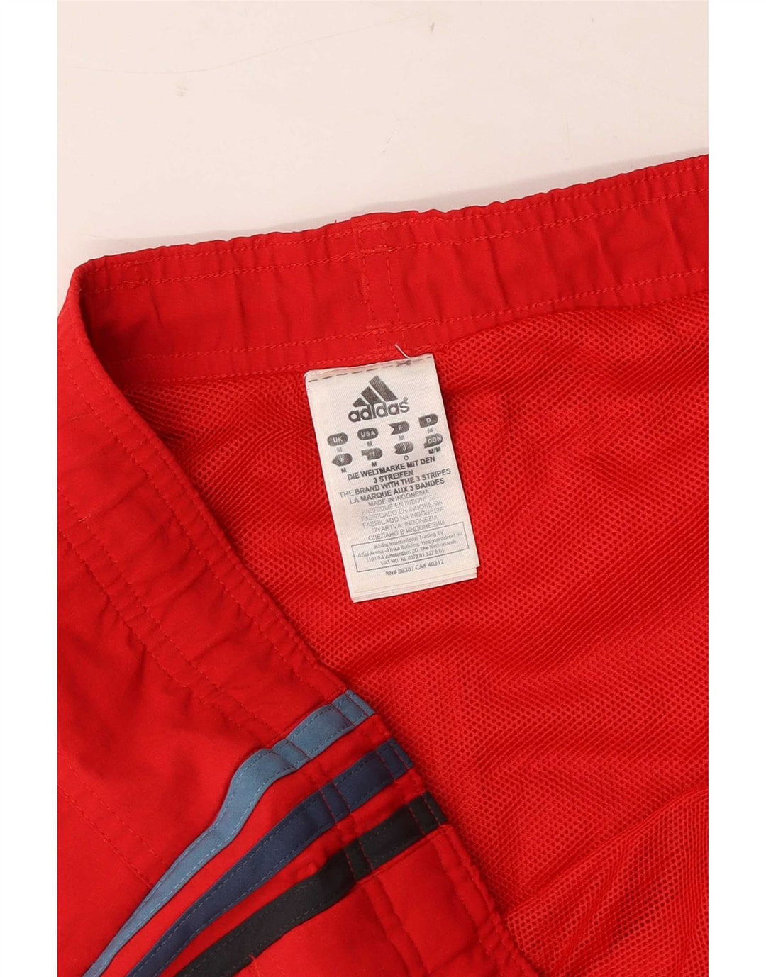 Męskie spodenki sportowe Adidas, średni czerwony nylon