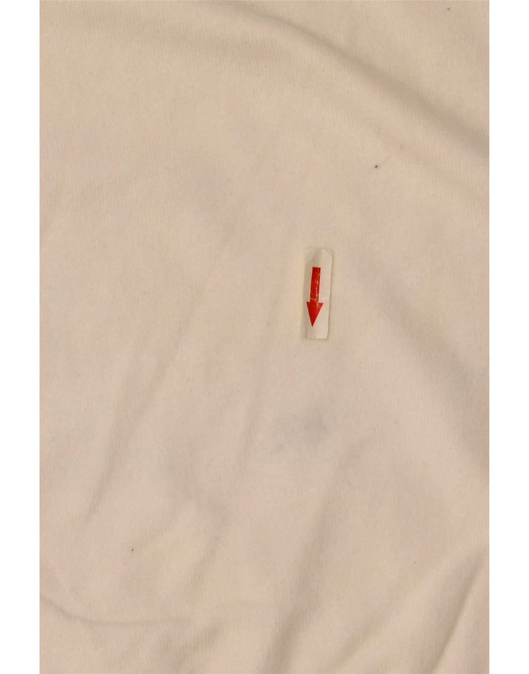 Męski sweter Zara z dekoltem w kształcie litery V, średni, złamanej bieli, bawełniany