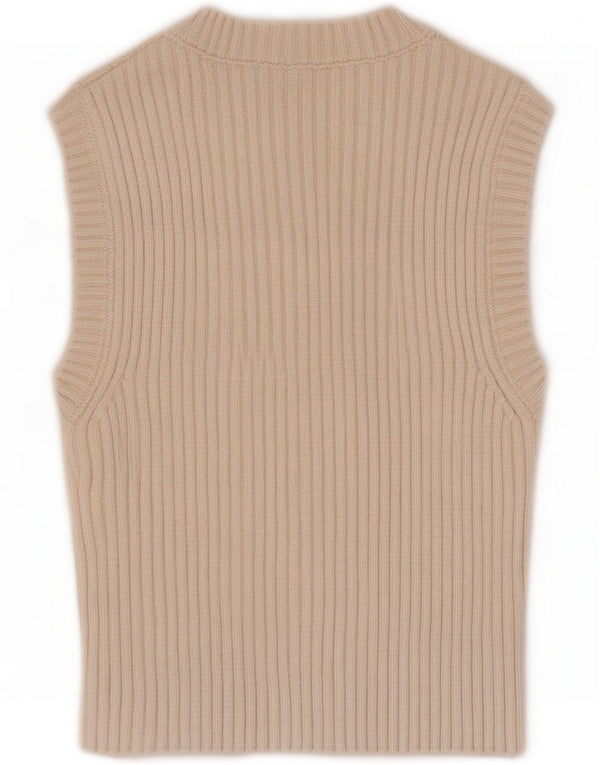 Krótka kamizelka damska Zara UK 10 Small Beige