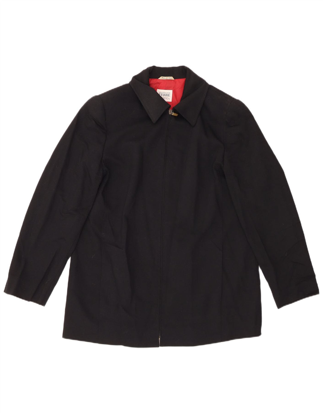 Damska kurtka użytkowa GIANFRANCO FERRE UK 18 XL, czarna wełna
