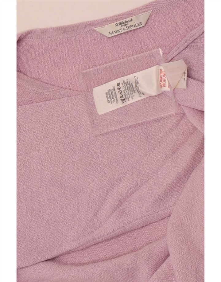 Marks & Spencer Damski top St. Michael z rękawem 3/4, UK 12, średni fiolet