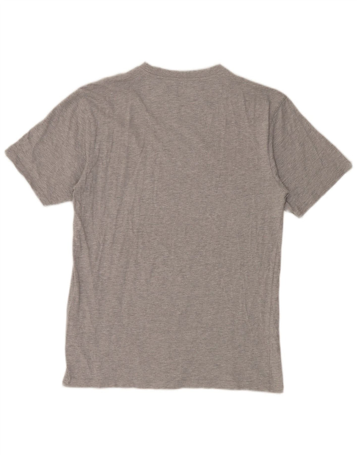 T-shirt męski Karl Kani Top, średnioszary, bawełniany w cętki