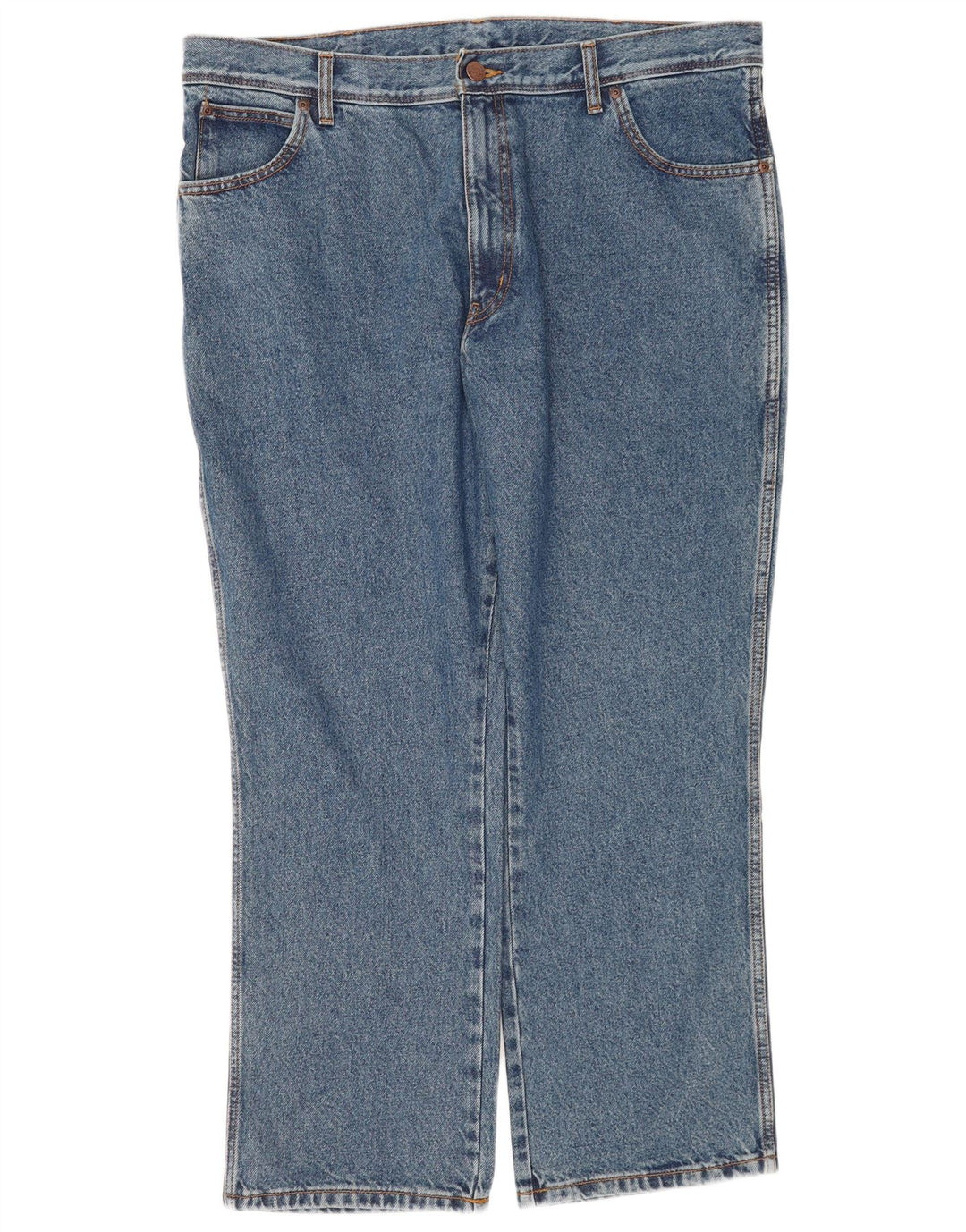 Męskie jeansy Wrangler o prostym kroju W40 L30, niebieskie, bawełniane