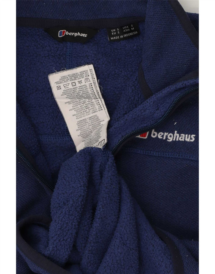 Męska bluza z zamkiem błyskawicznym Berghaus, mała, granatowa, z poliestru