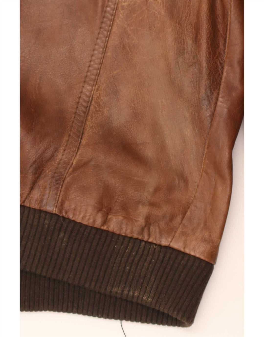 Vintage męska skórzana kurtka wojskowa UK 36 Small Brown