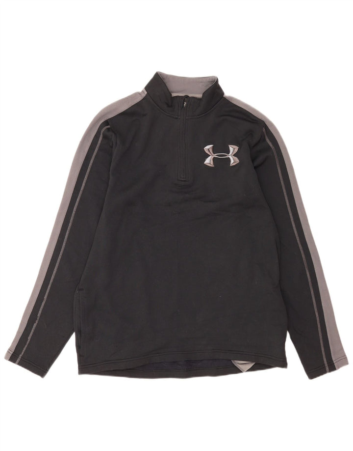 Męski sweter Under Armour, luźny, zapinany na zamek, duży, czarny kolor