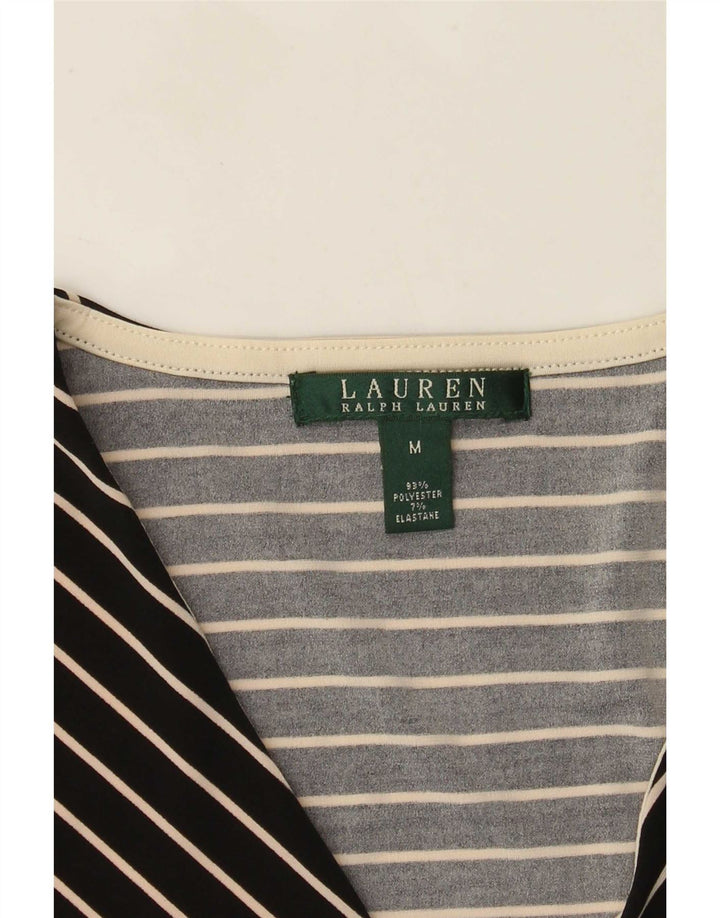 Damska tunika z rękawem 3/4 Ralph Lauren UK 12, średnia czarna jodełka