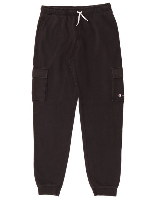 Chłopięce spodnie dresowe Champion Cargo Joggers 15-16 lat 2XL Czarna bawełna