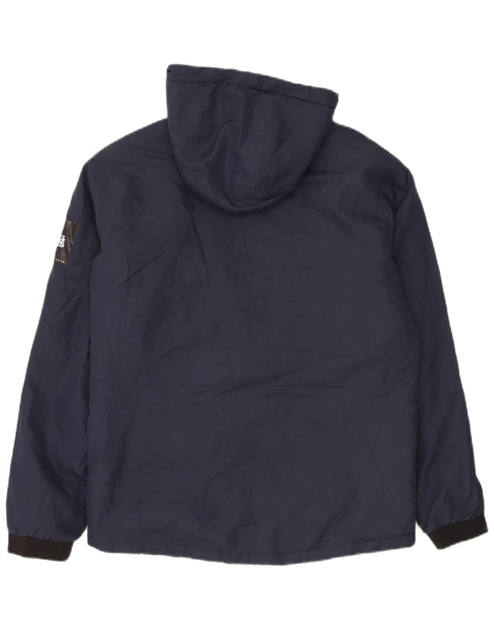 Męska kurtka wiatrówka z kapturem Jack & Jones UK 38, średni granat