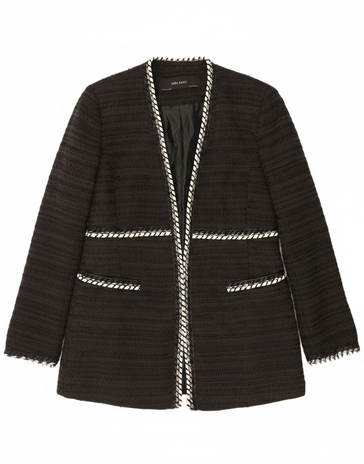 Kurtka damska Zara Open Blazer UK 14, duża czarna