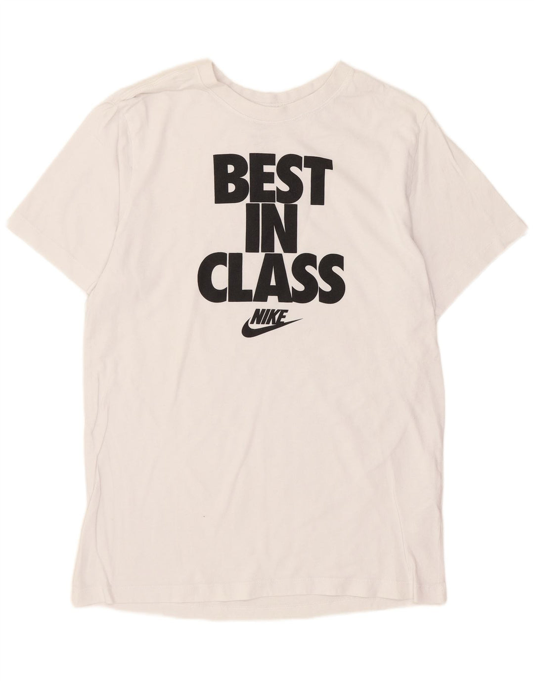 Męska koszulka z grafiką Nike, średnia, biała bawełna