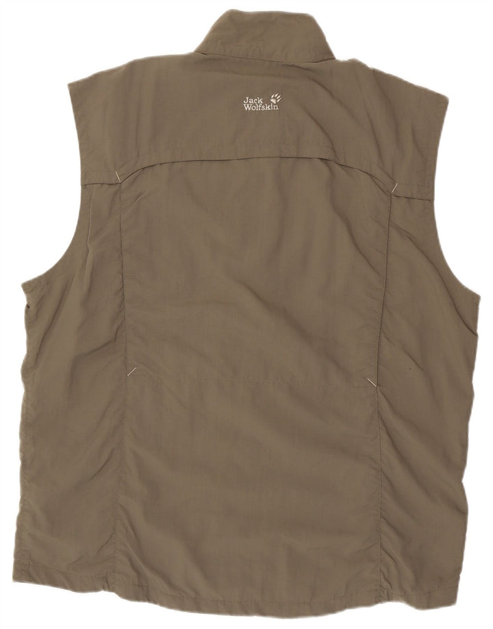 Męska kurtka dresowa bez rękawów JACK WOLFSKIN UK 46/48 2XL szara