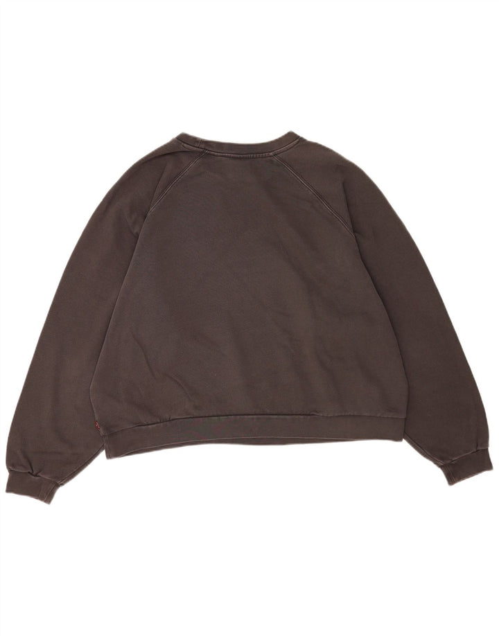 Damska bluza Levi's z grafiką oversize, UK 18 XL, szara bawełna