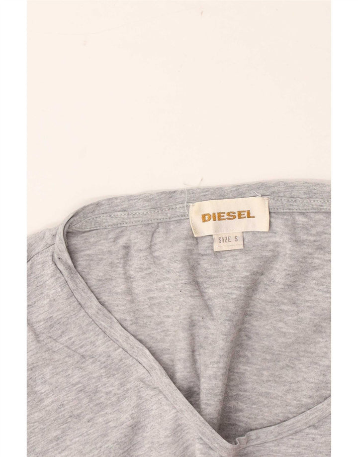 Damska koszulka z grafiką Diesel Top UK 10 Small Grey Flecked