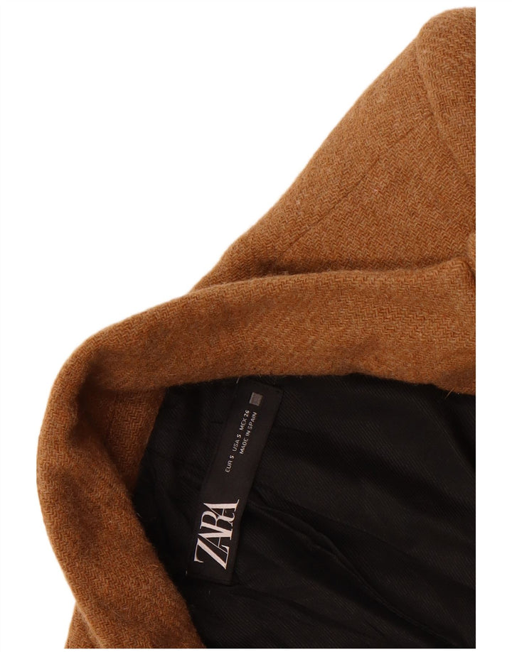 Zara damska marynarka zapinana na 1 guzik, UK 10, mała, beżowa