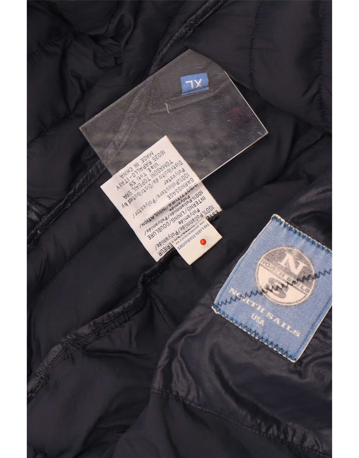 Damska ocieplana kurtka z kapturem North Sails UK 18 XL, granatowa, poliamidowa