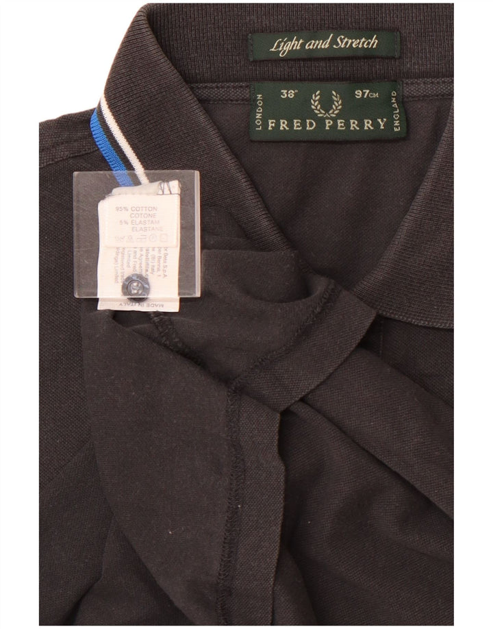 Męska koszulka polo FRED PERRY, mała, czarna, bawełniana