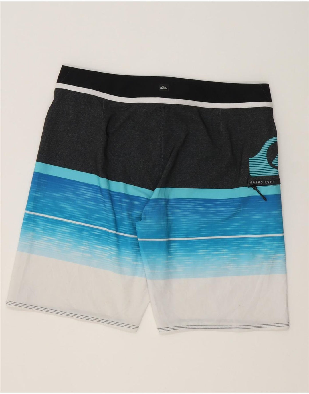Męskie spodenki kąpielowe Quiksilver z grafiką, duże, wielokolorowe paski