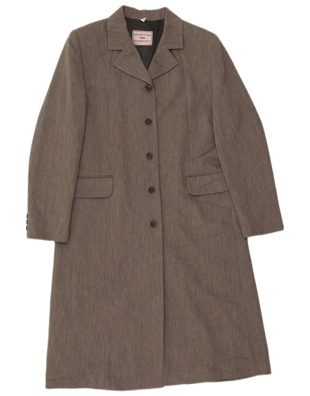 Płaszcz damski w stylu vintage IT 48 XL Szara wiskoza