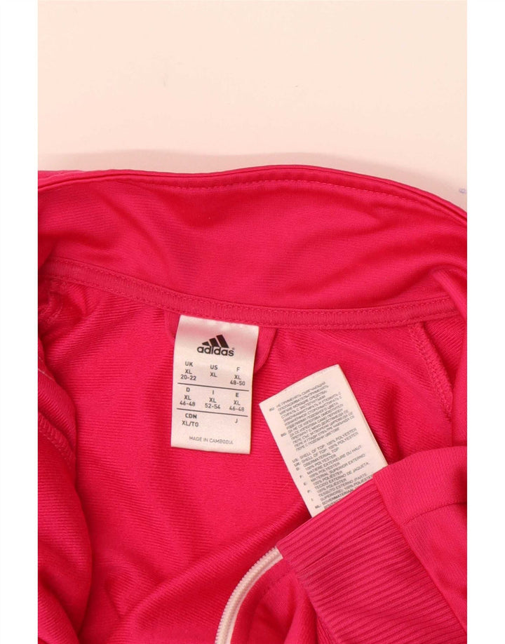 Damska kurtka dresowa Adidas UK 20/22 XL Różowy poliester