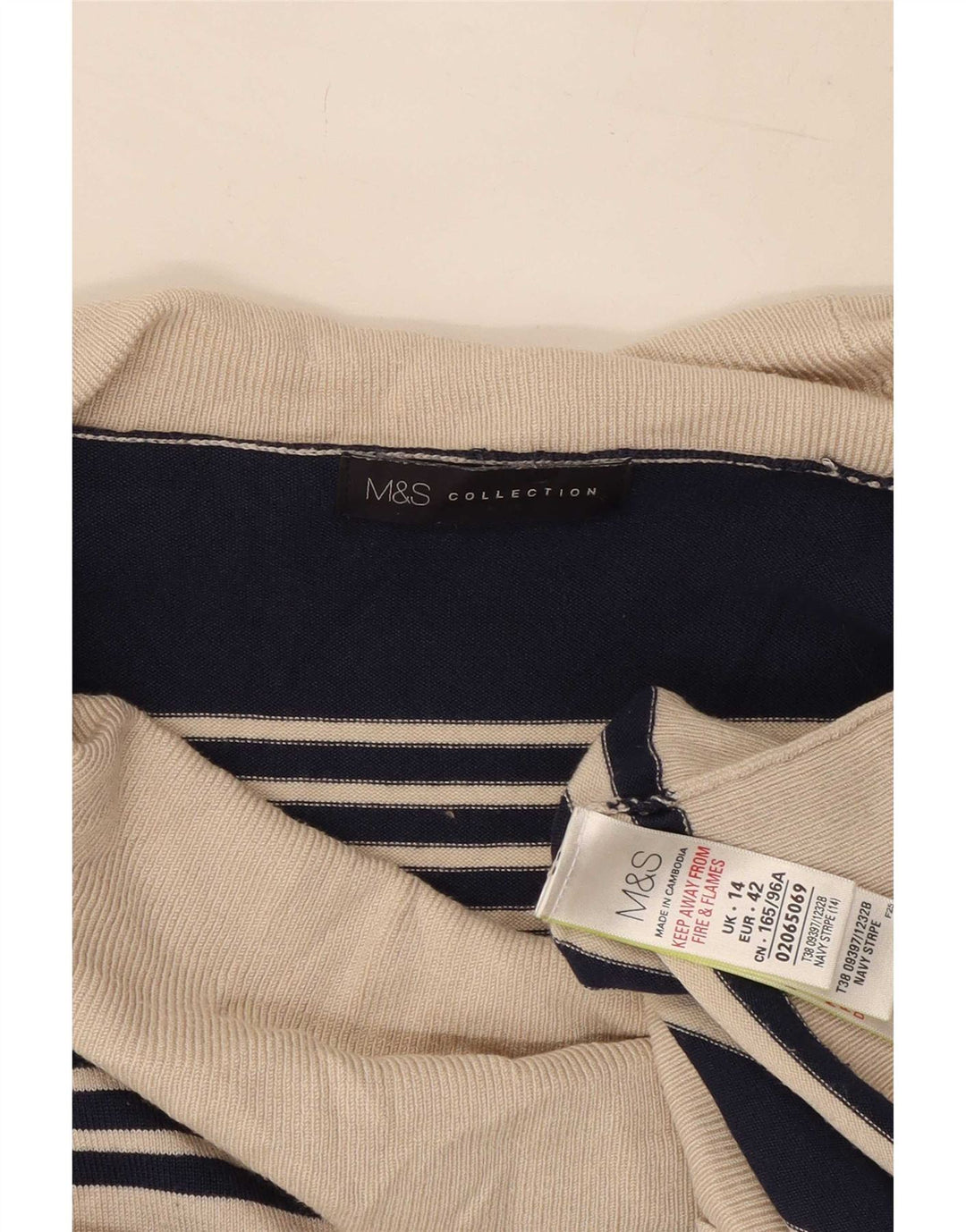 Marks & Spencer Damski sweter z golfem UK 14, średni granatowy