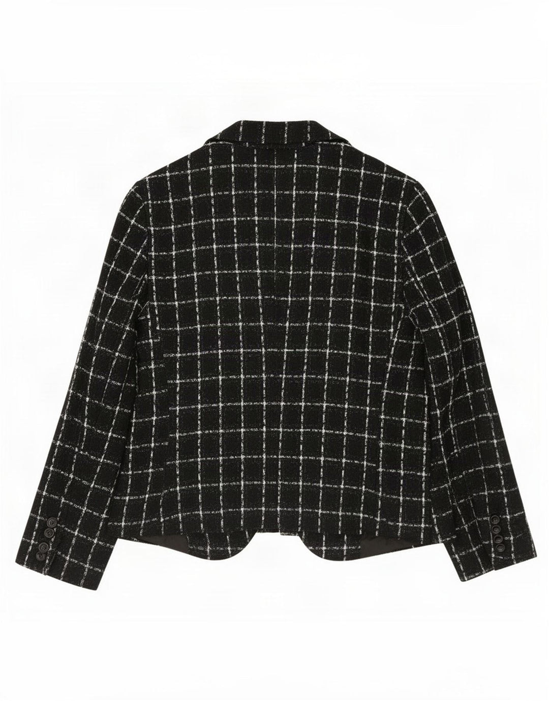 Zara damska marynarka zapinana na 1 guzik EU 44 XL, czarna krata, akryl