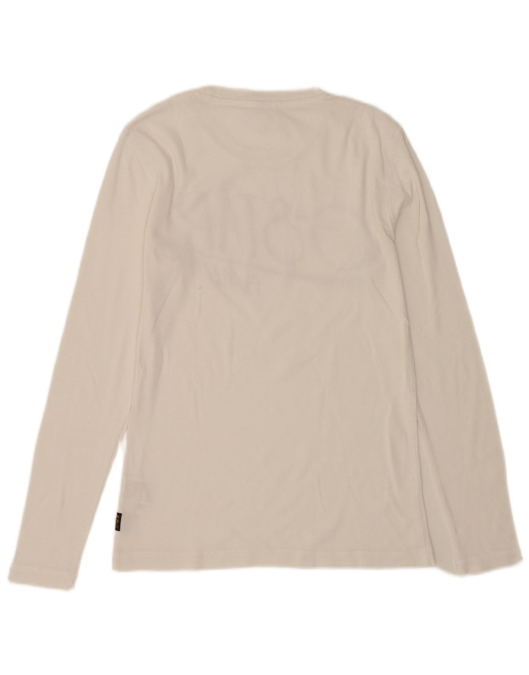 Męski graficzny top G-Star z długim rękawem, średniej wielkości biała bawełna