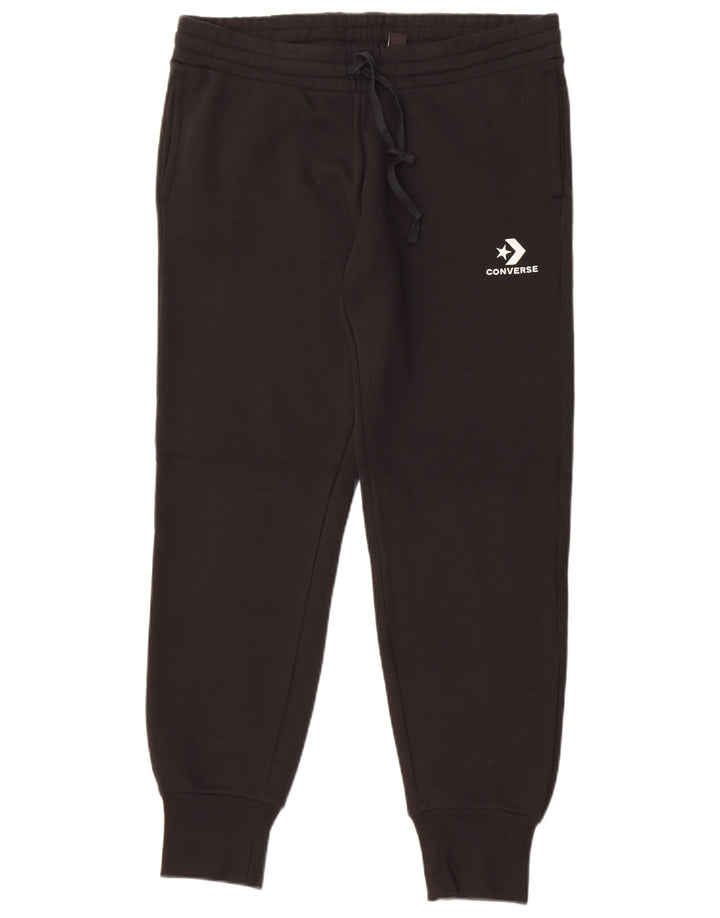 Męskie spodnie dresowe Converse Joggers, duże, czarne, bawełniane