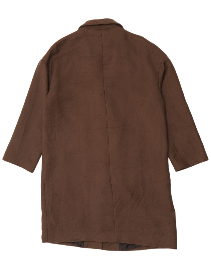 Damski płaszcz oversize Zara UK 14, średni brązowy poliester