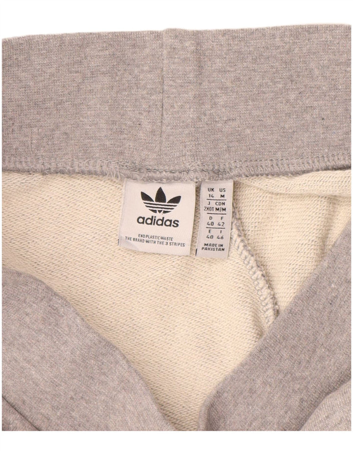 Damskie spodnie dresowe Adidas Joggers UK 14 Średnioszare, bawełniane nakrapiane