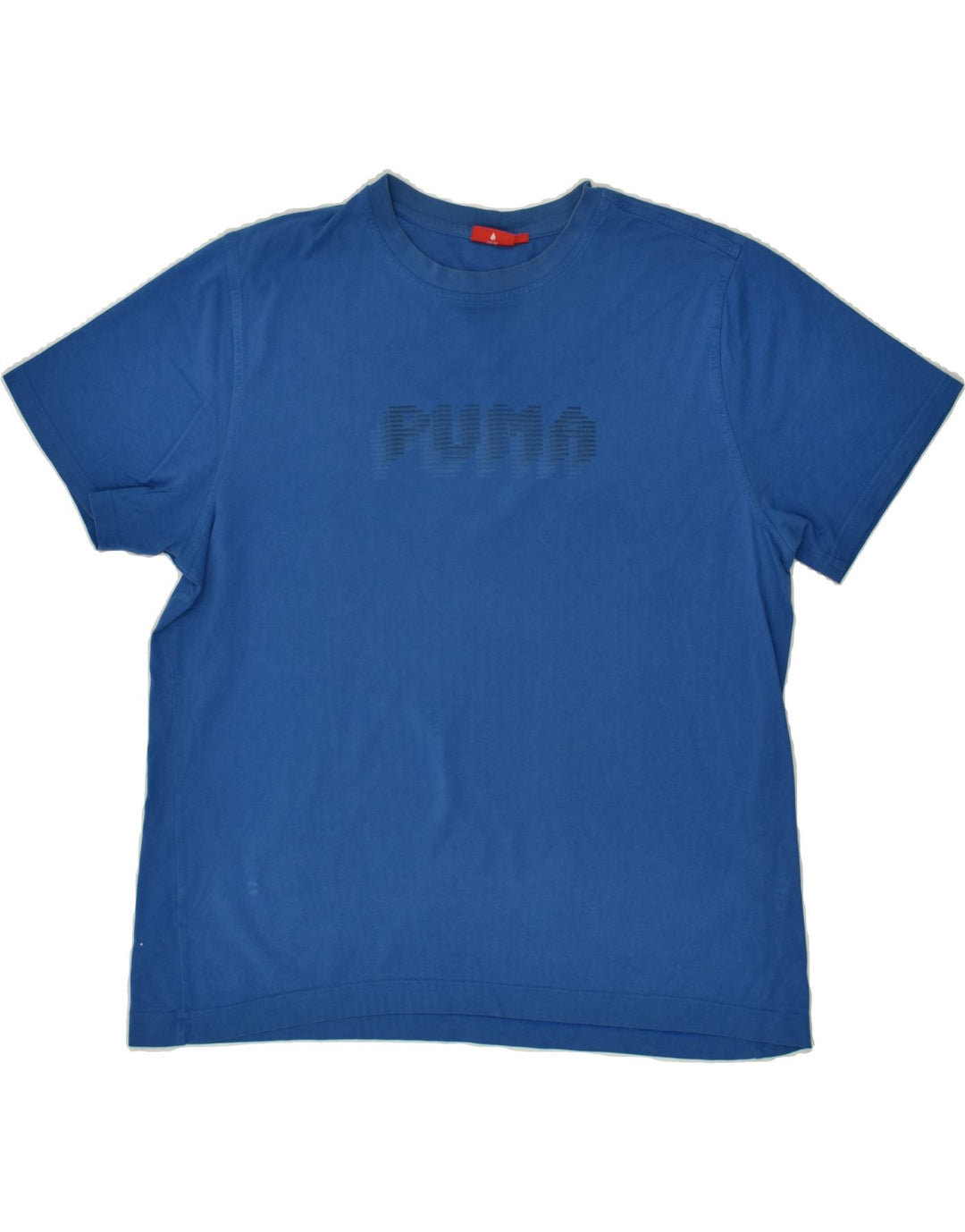 PUMA Mens Graphic T-Shirt Top XL Blue Vintage Puma and Second-Hand Puma from Messina Hembry 