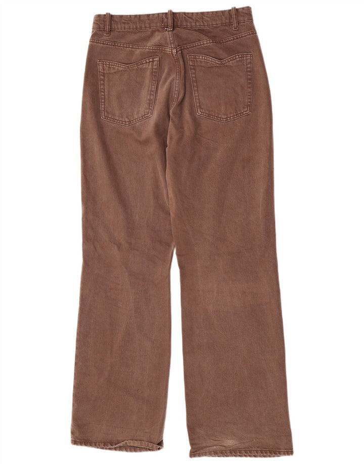 Damskie proste dżinsy Zara W30 L33 Brązowa bawełna