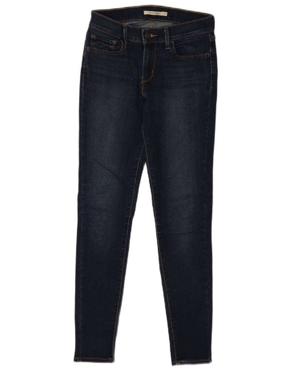 Damskie jeansy Levi's 710 Super Skinny W27 L30 Granatowa bawełna