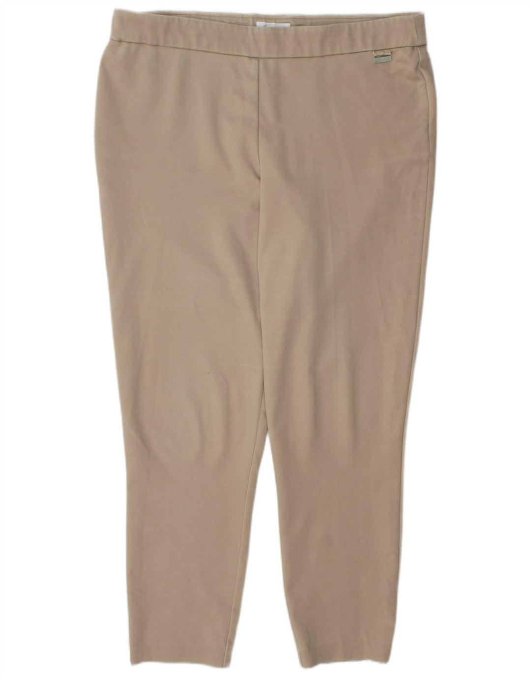 CALVIN KLEIN Womens Legging Trousers XL W36 L28 Beige Cotton