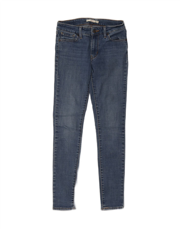 Damskie jeansy Levi's 711 Skinny W26 L30 Niebieska bawełna