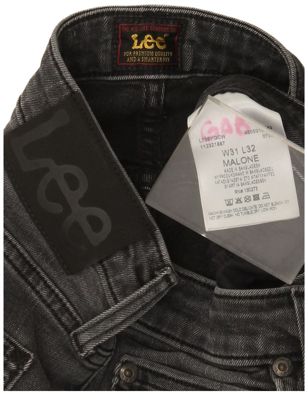 Męskie jeansy Lee Malone Slim W31 L27 Szara bawełna