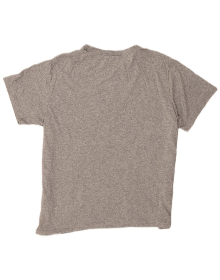 T-shirt męski Nike, duży, szary, z bawełny w plamki