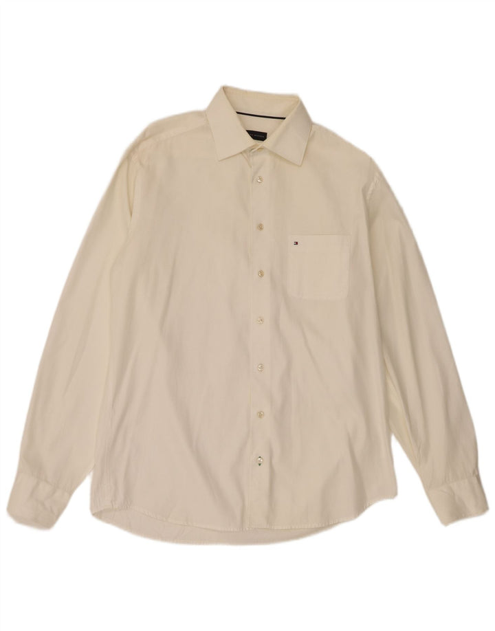 Koszula męska Tommy Hilfiger rozmiar 39 15 1/2 Średnia biała bawełniana