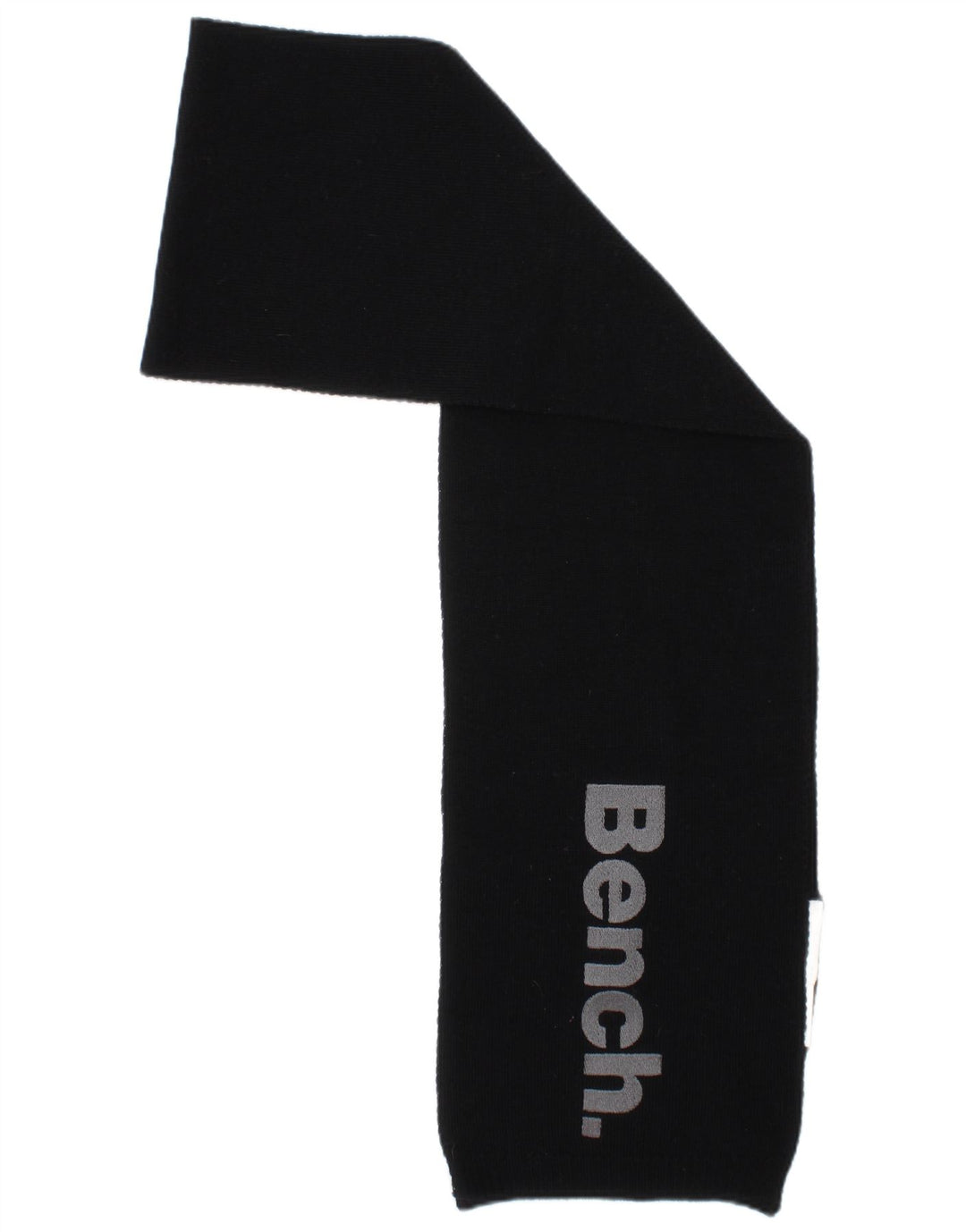 BENCH Mens Graphic Rectangle Scarf One Size Black Acrylic Modern