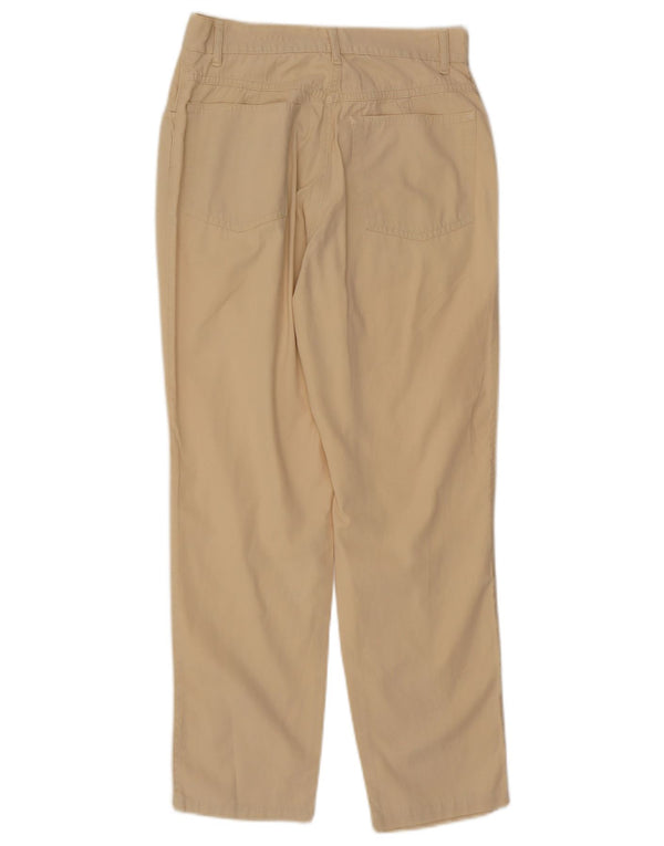 Vintage damskie zwężane spodnie casual IT 44 Medium W28 L27 beżowe
