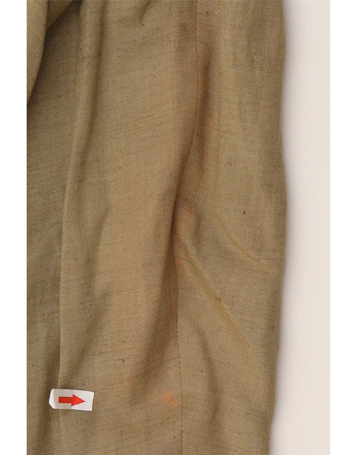 Męska marynarka zapinana na 3 guziki Centaur UK 48 4XL Khaki Wiskoza