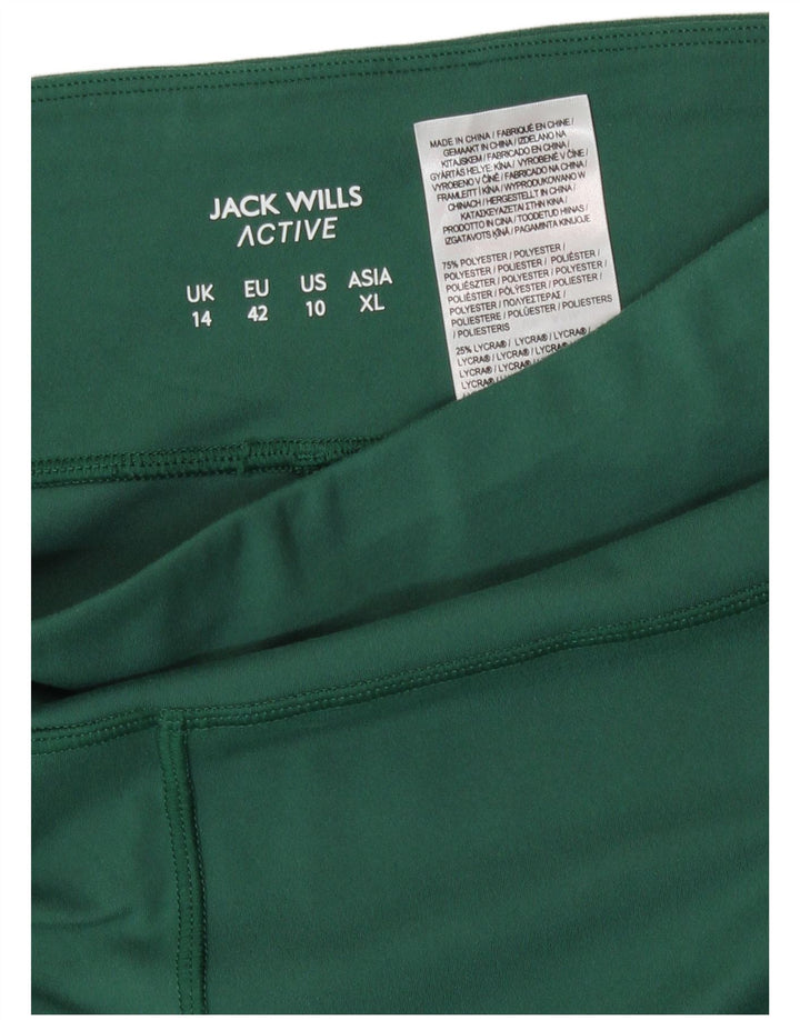 Legginsy damskie Jack Wills UK 14, duże, zielone, poliestrowe