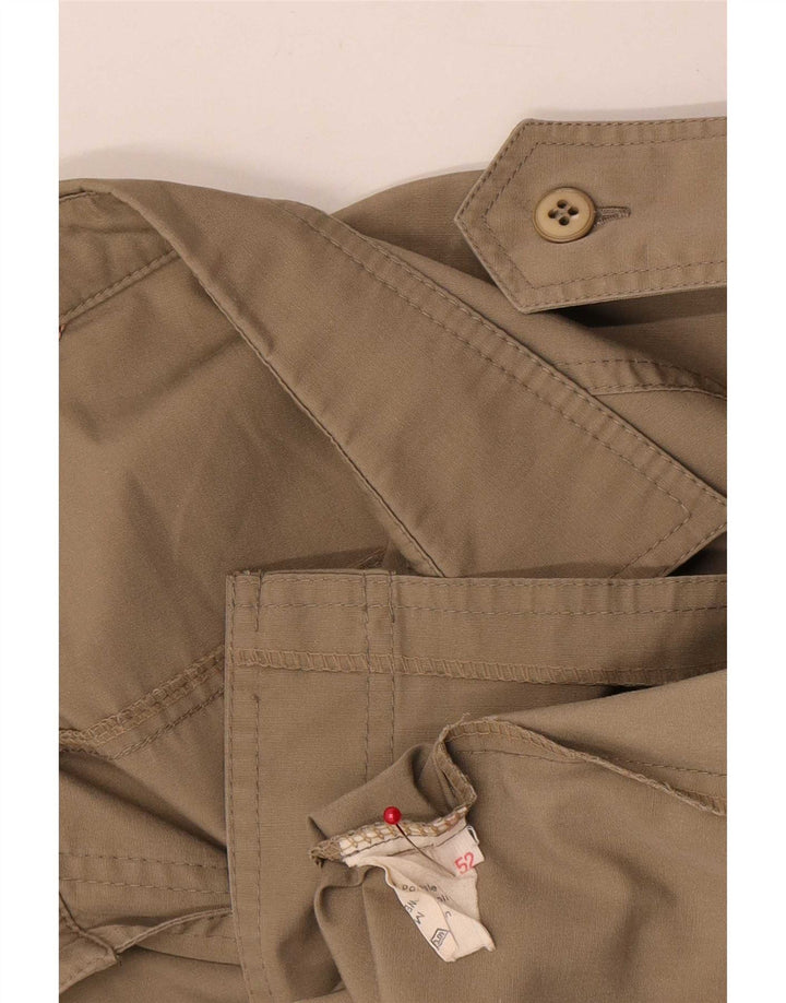 Męska kurtka wojskowa Vintage UK 38 w kolorze średniego beżu