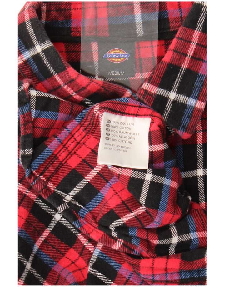 Męska koszula flanelowa DICKIES, bawełniana w czerwoną kratę