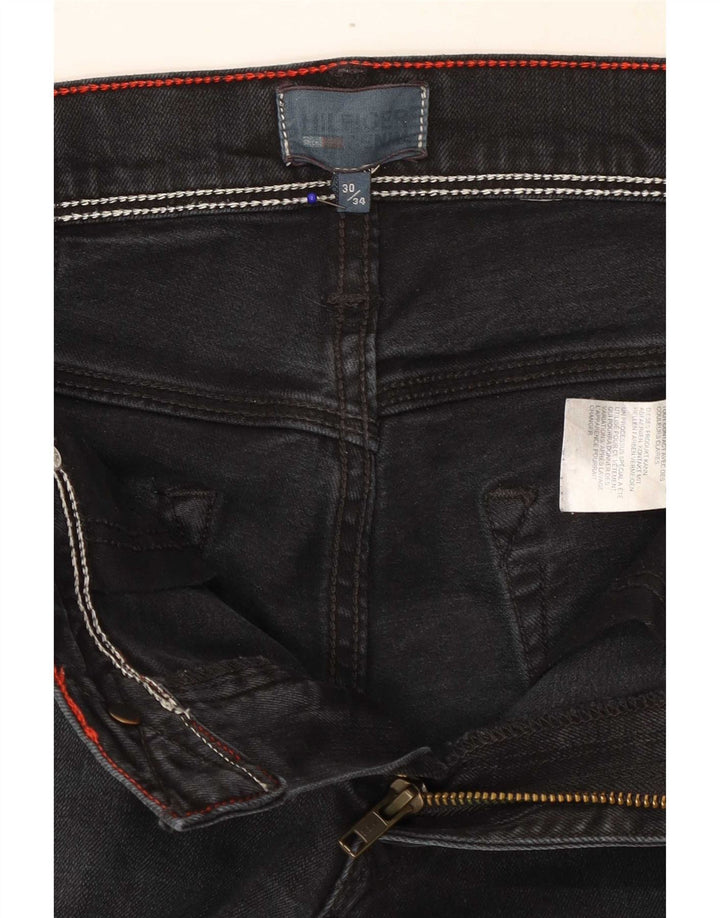 Damskie jeansy slim fit Tommy Hilfiger W30 L34 Czarna bawełna