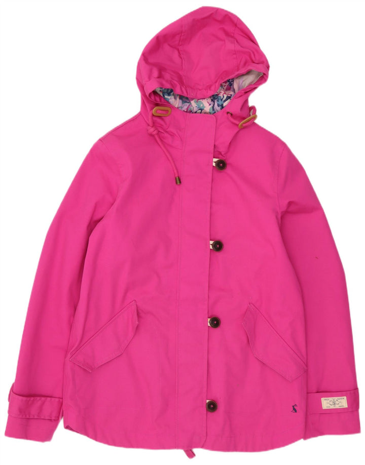 Damska kurtka wiatrówka z kapturem JOULES UK 6 Small Pink Cotton