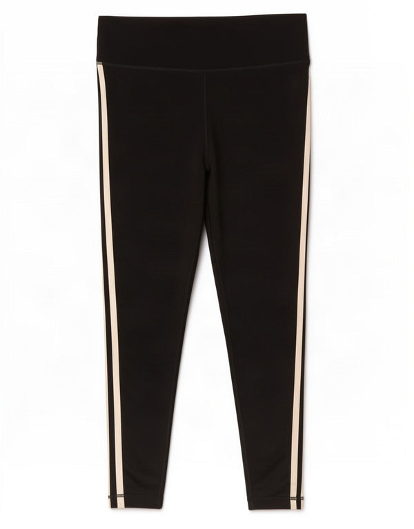 Damskie legginsy Adidas Tight Fit Crop UK 16/18, duże, czarne, poliestrowe