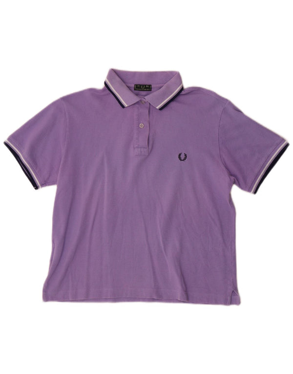 Damska koszulka polo Fred Perry UK 18 XL, fioletowa bawełna